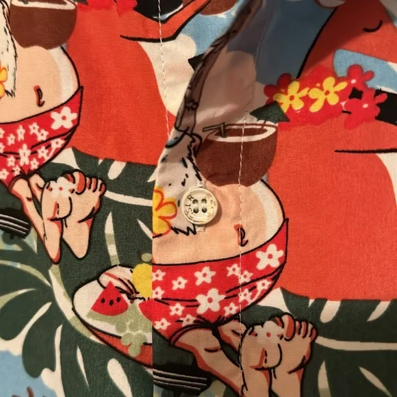 Men's Santa Hawaiian shirt Sz 3XL - Picture 3 of 7
